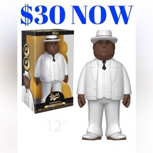 Notorious BIG Funko Gold 12 Inch Hip Hop Rap Music Toy Figure Factory Sealed